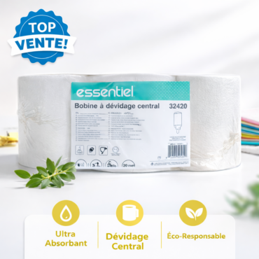 Bobine pure ouate dévidage central 450F