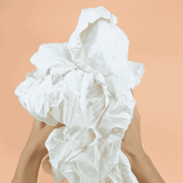 Carton de chiffons draps blancs