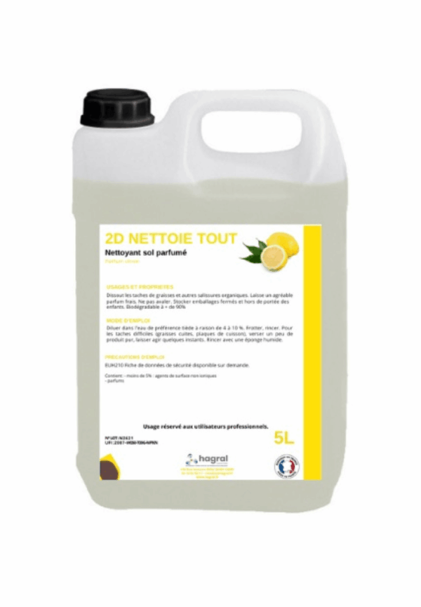 Détergent 2d Solutions Hygiène Citron