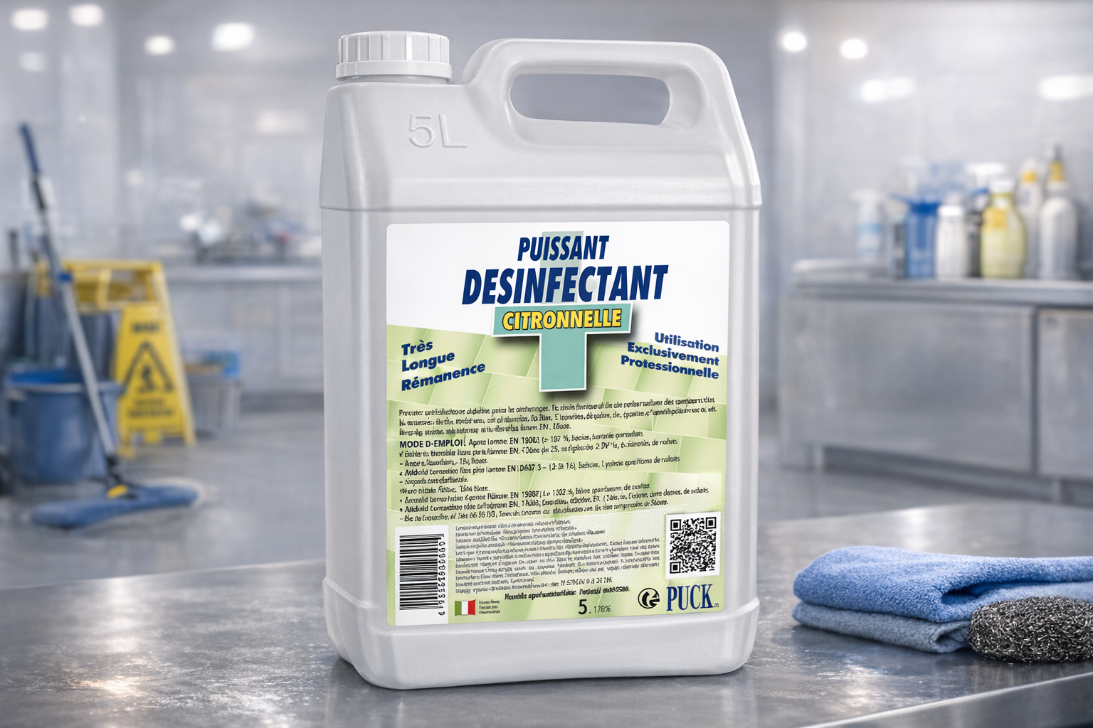 Détergent Désinfectant Puck Citronnelle