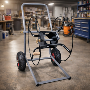 Dévidoir Métal sur roues + 2 Nez De Robinet