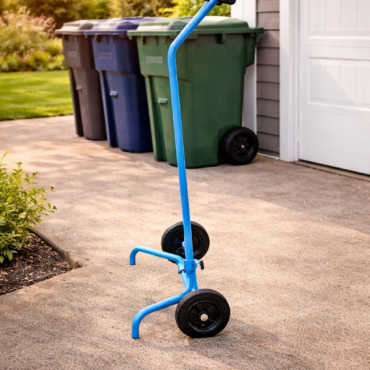 Chariot roule poubelle 80L