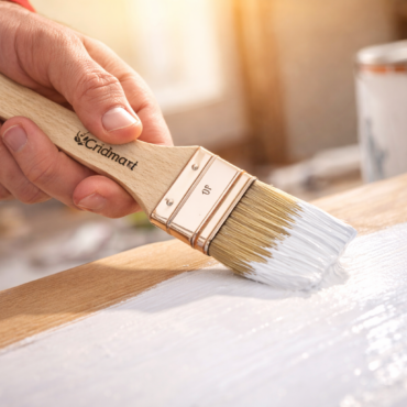 Pinceau Radiateur Courbe 35mm Mche Bois