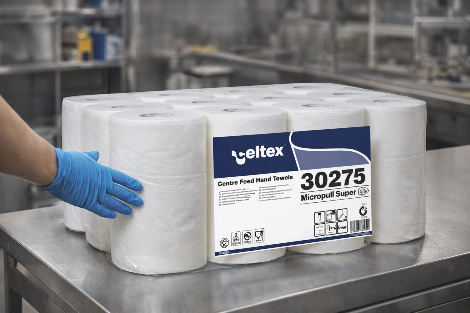 Bobine pure ouate à dévidage central 200F