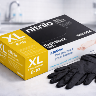 Gant Jetable Nitrile Noir 6gr