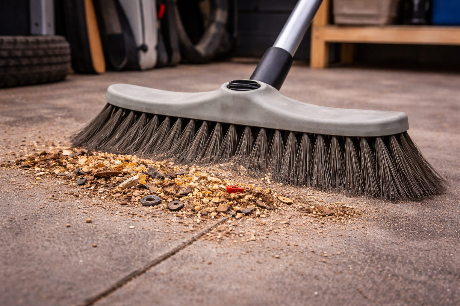 Balai de soie grise 1/2 Tête