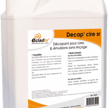 Décapant cire sans rincage