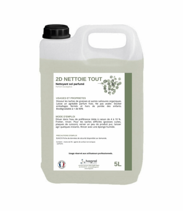 Détergent 2d Solutions Hygiène Eucalyptus